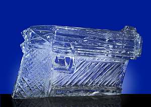 James Bond 007 ice sculpture