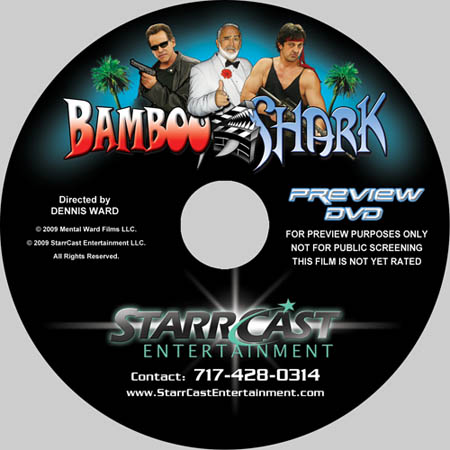 Actor John Allen as Sean Connery in the movie Bamboo Shark